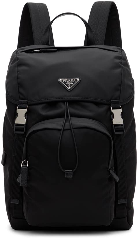 prada leather backpack men|Prada nylon backpack small.